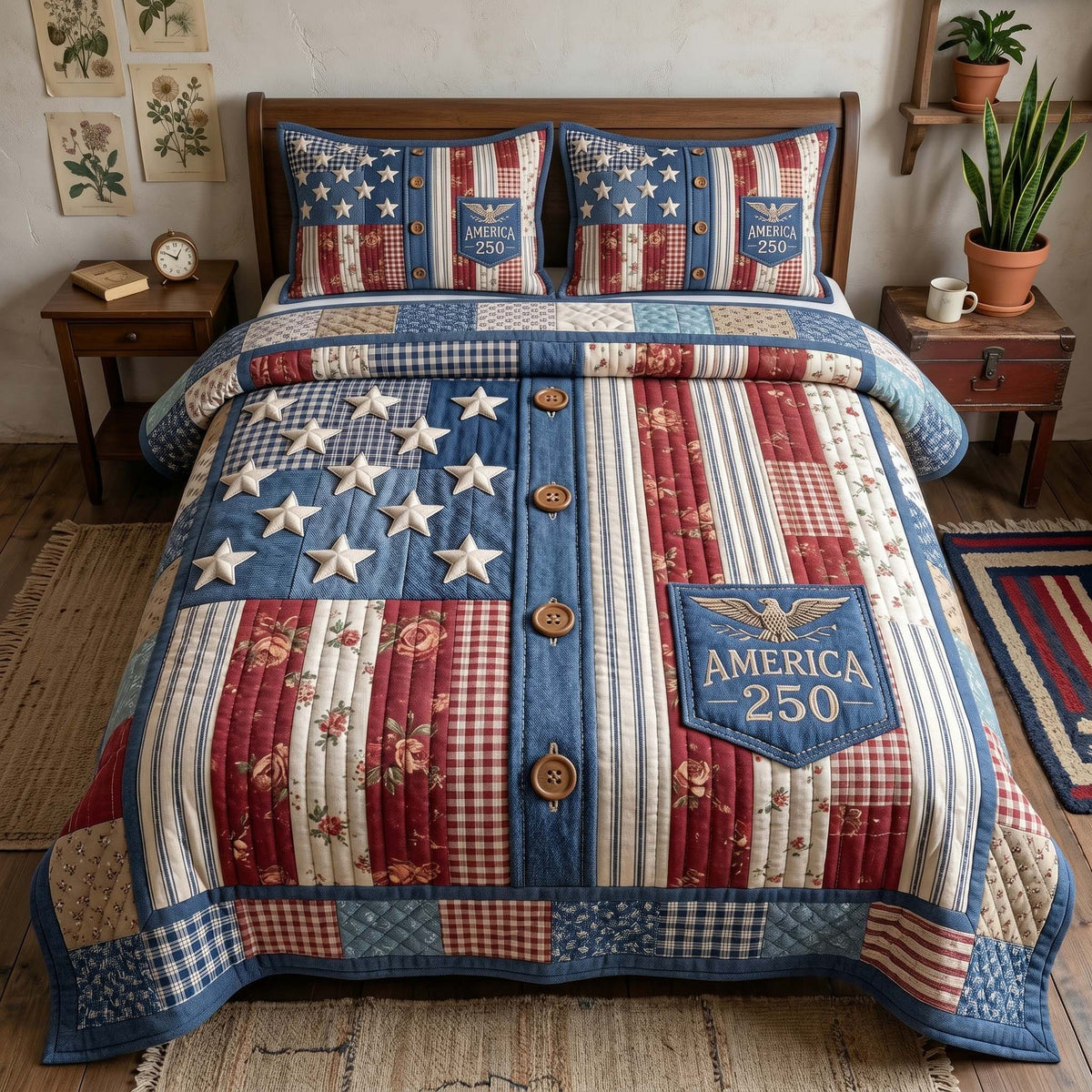 Liberty Legacy 3-Piece Quilted Bedding Set GFTOTP19216
