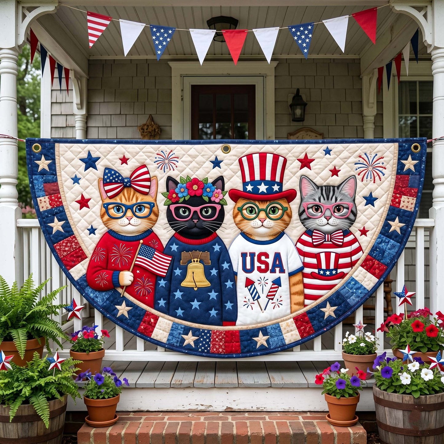 Liberty Cats Fan Flag GFTOTP19219