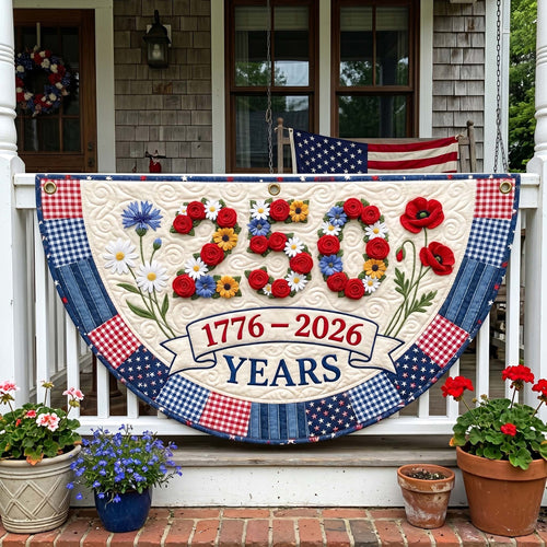 Americana Blooms Fan Flag GFTOTP19220