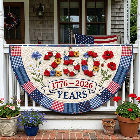 Americana Blooms Fan Flag GFTOTP19220