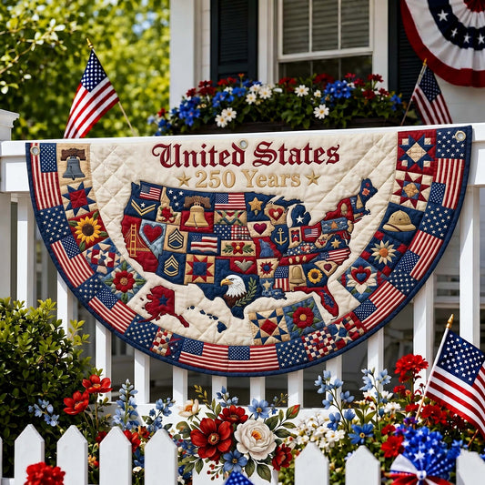 Americana Blooms Fan Flag GFTOTP19225