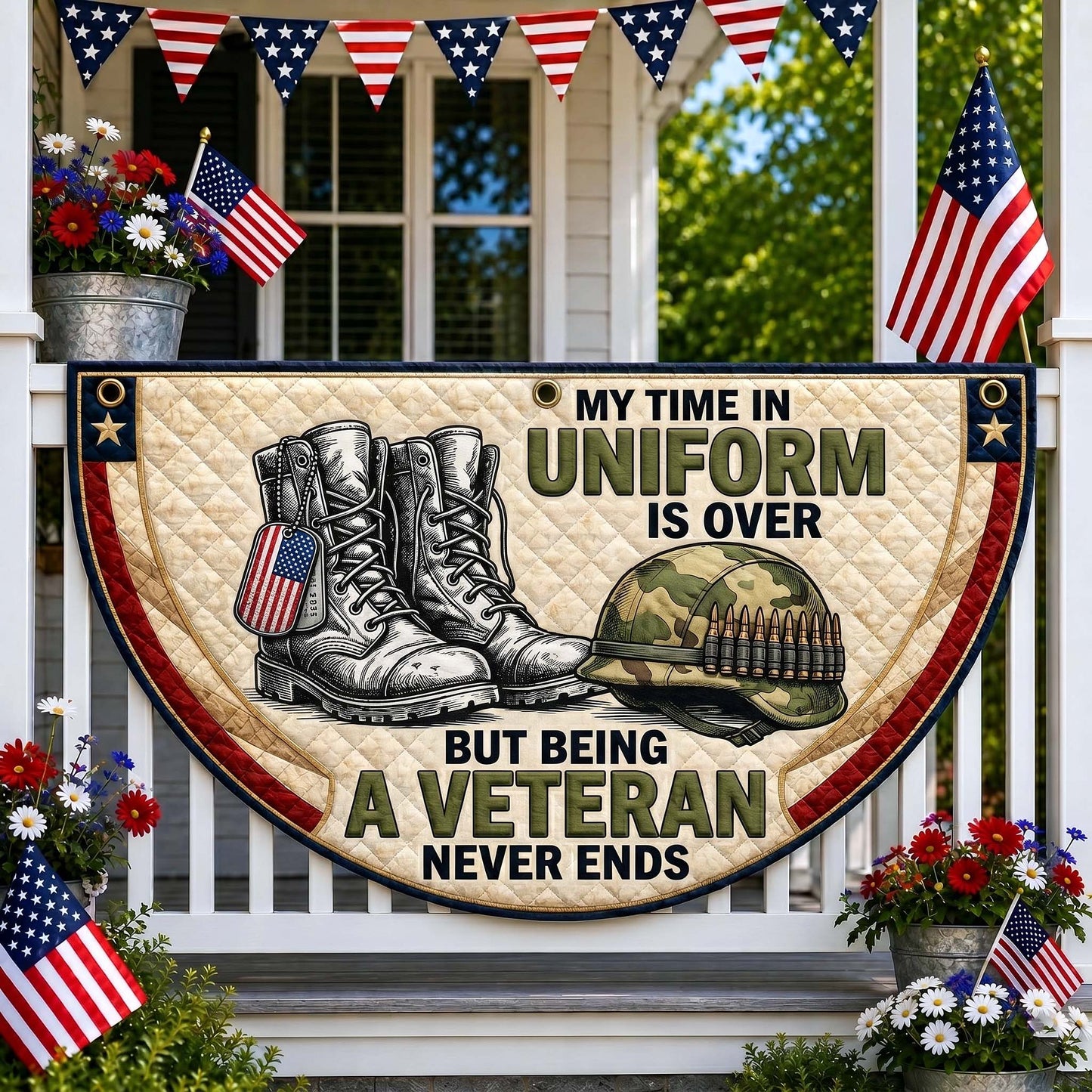 Veteran Pride Fan Flag GFTOTP19235