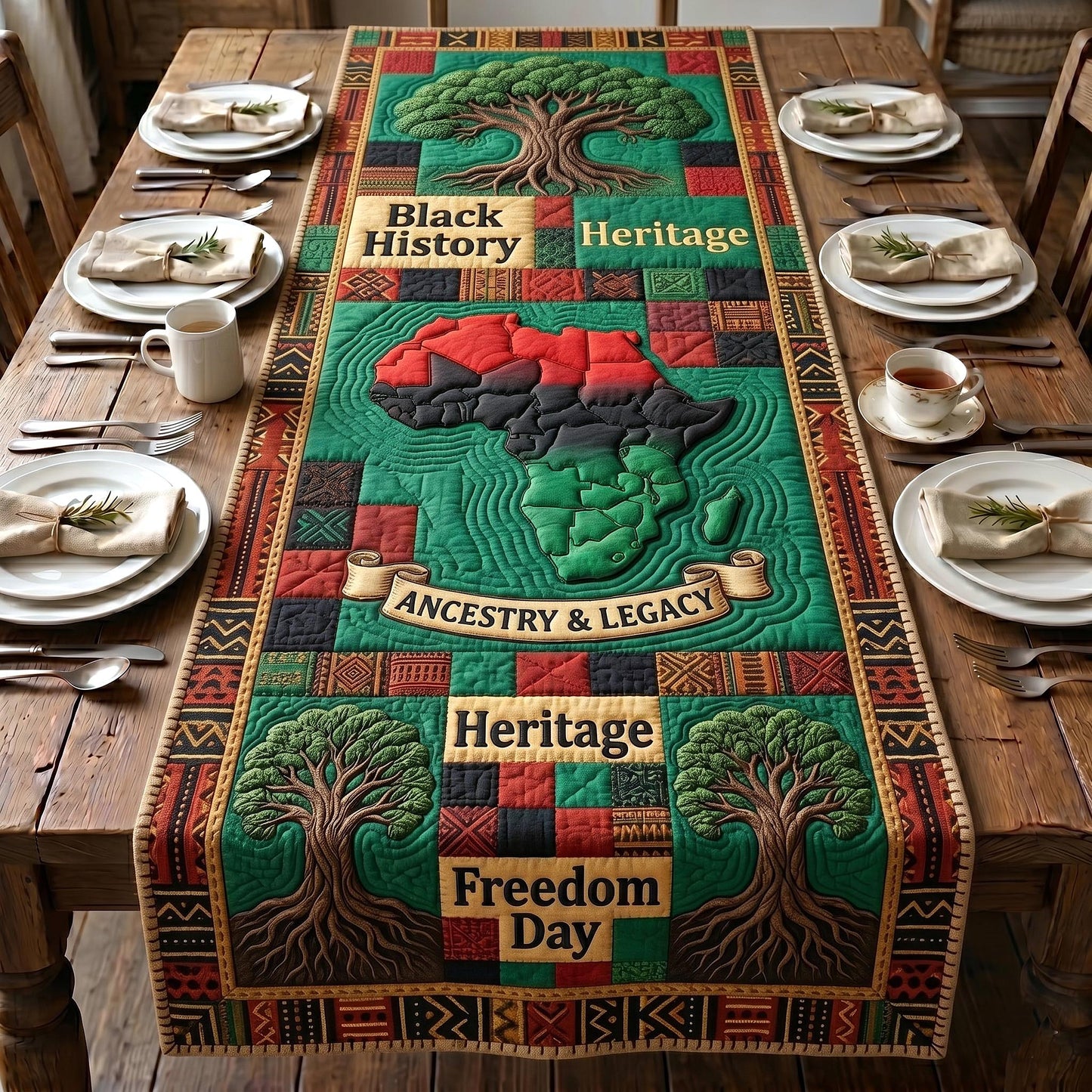 Freedom Heritage Quilted Table Runner GFTOTP19322