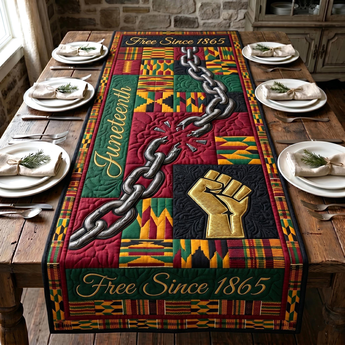 Freedom Heritage Quilted Table Runner GFTOTP19323