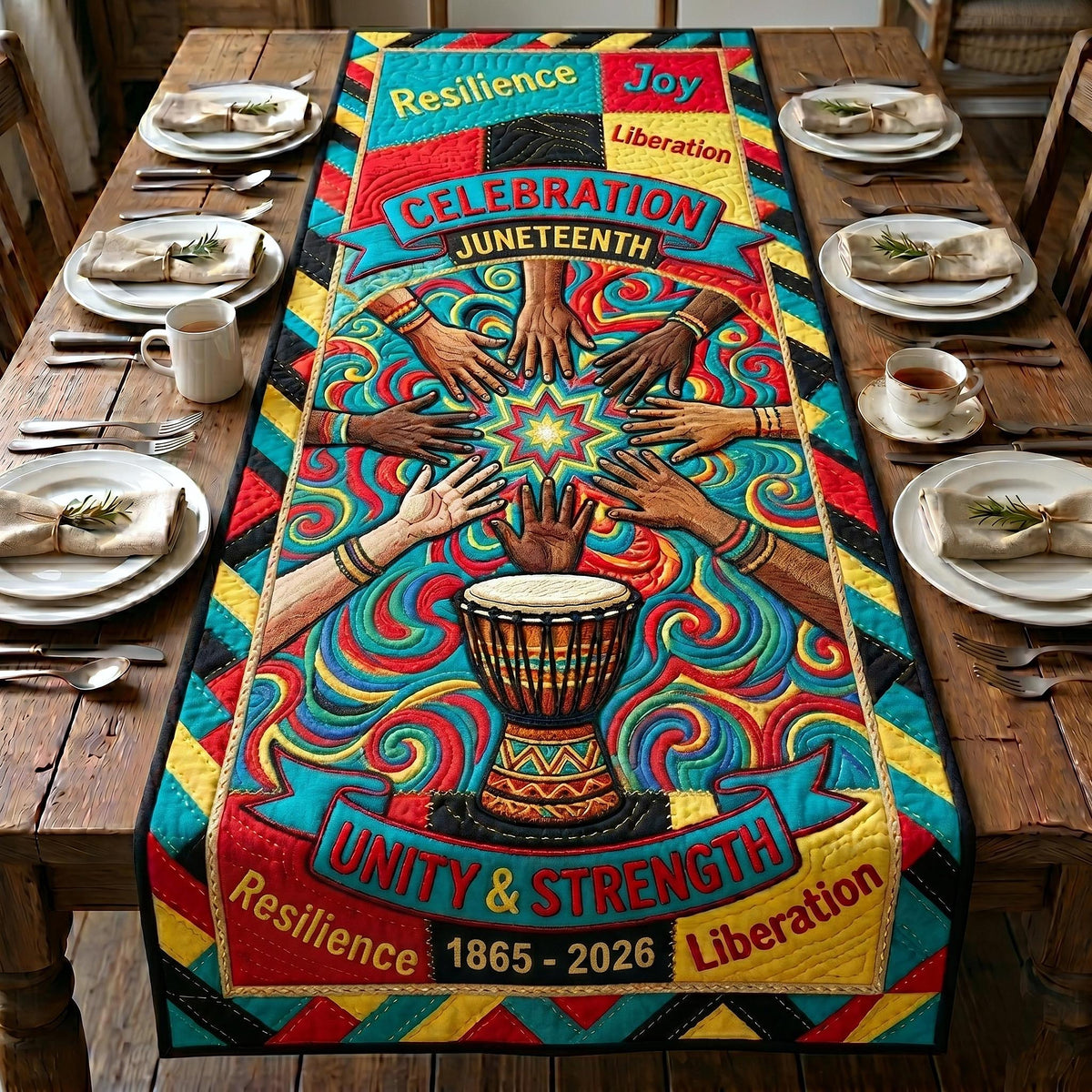 Freedom Heritage Quilted Table Runner GFTOTP19325