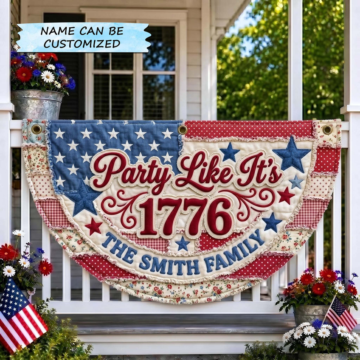 Patriotic Spirit Fan Flag QTCUZ GFTOTP19360