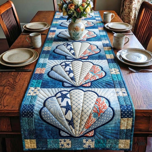 Coastal Whisper Quilted Table Runner GFTOTP19371