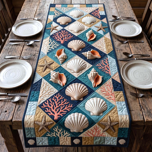 Coastal Whisper Quilted Table Runner GFTOTP19373