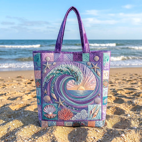 Coastal Whisper Quilted Tote Bag GFTOTP19375