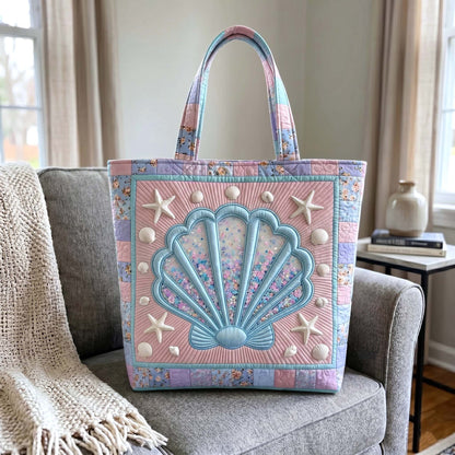 Coastal Whisper Quilted Tote Bag GFTOTP19376