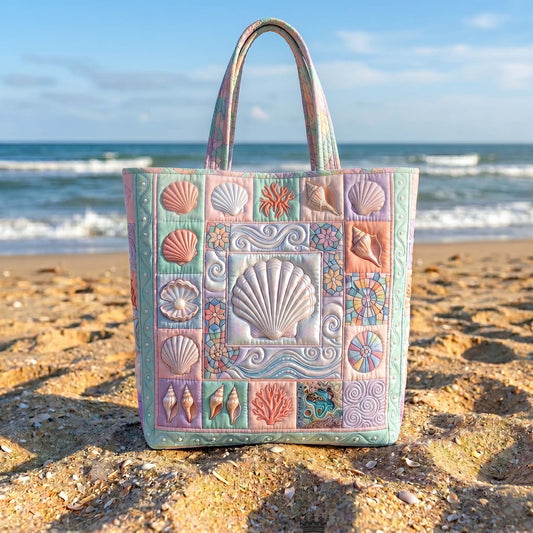 Coastal Whisper Quilted Tote Bag GFTOTP19377