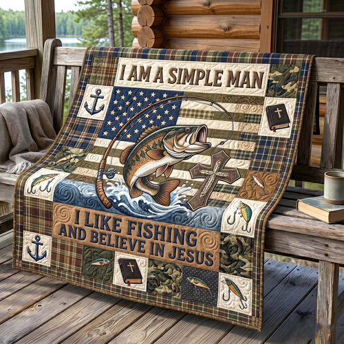 Faithful Fisherman Quilted Blanket GFTOTP19420