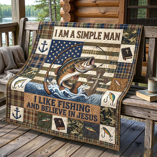 Faithful Fisherman Quilted Blanket GFTOTP19420
