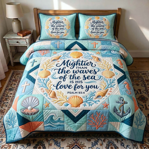 Coastal Blessings 3-Piece Quilted Bedding Set GFTOTP19446