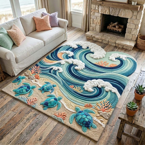 Coastal Whisper Custom Shape Area Rug GFTOTP19471
