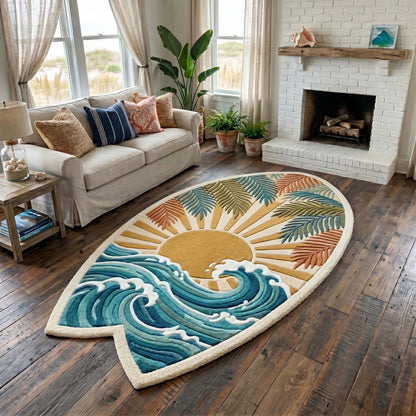 Coastal Whisper Custom Shape Area Rug GFTOTP19476