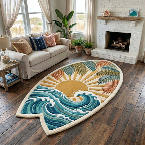 Coastal Whisper Custom Shape Area Rug GFTOTP19476