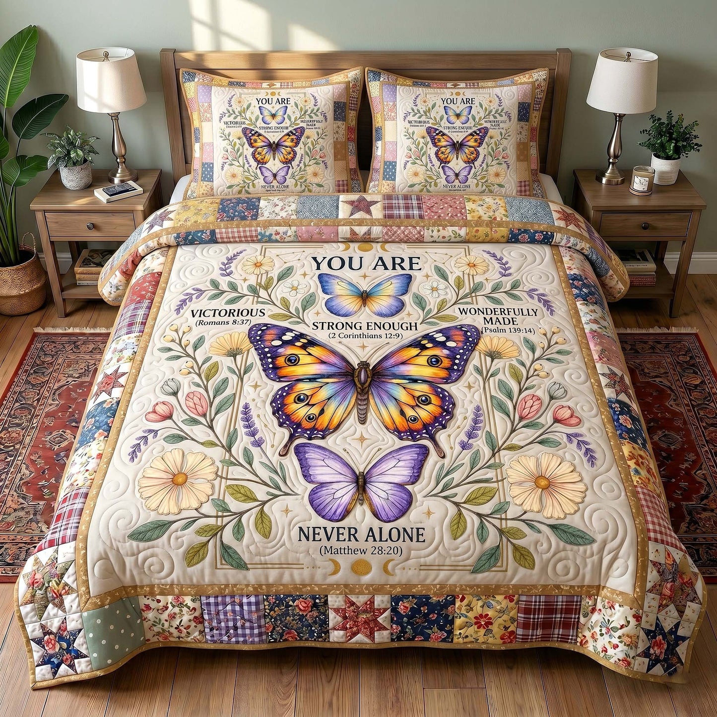 Wings Of Faith 3-Piece Quilted Bedding Set GFTOTP19478