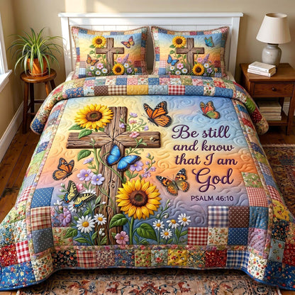 Wings Of Faith 3-Piece Quilted Bedding Set GFTOTP19479