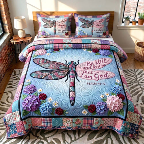 Grace In Flight 3-Piece Quilted Bedding Set GFTOTP19483
