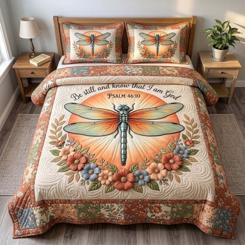 Grace In Flight 3-Piece Quilted Bedding Set GFTOTP19485