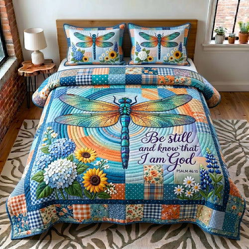 Grace In Flight 3-Piece Quilted Bedding Set GFTOTP19486