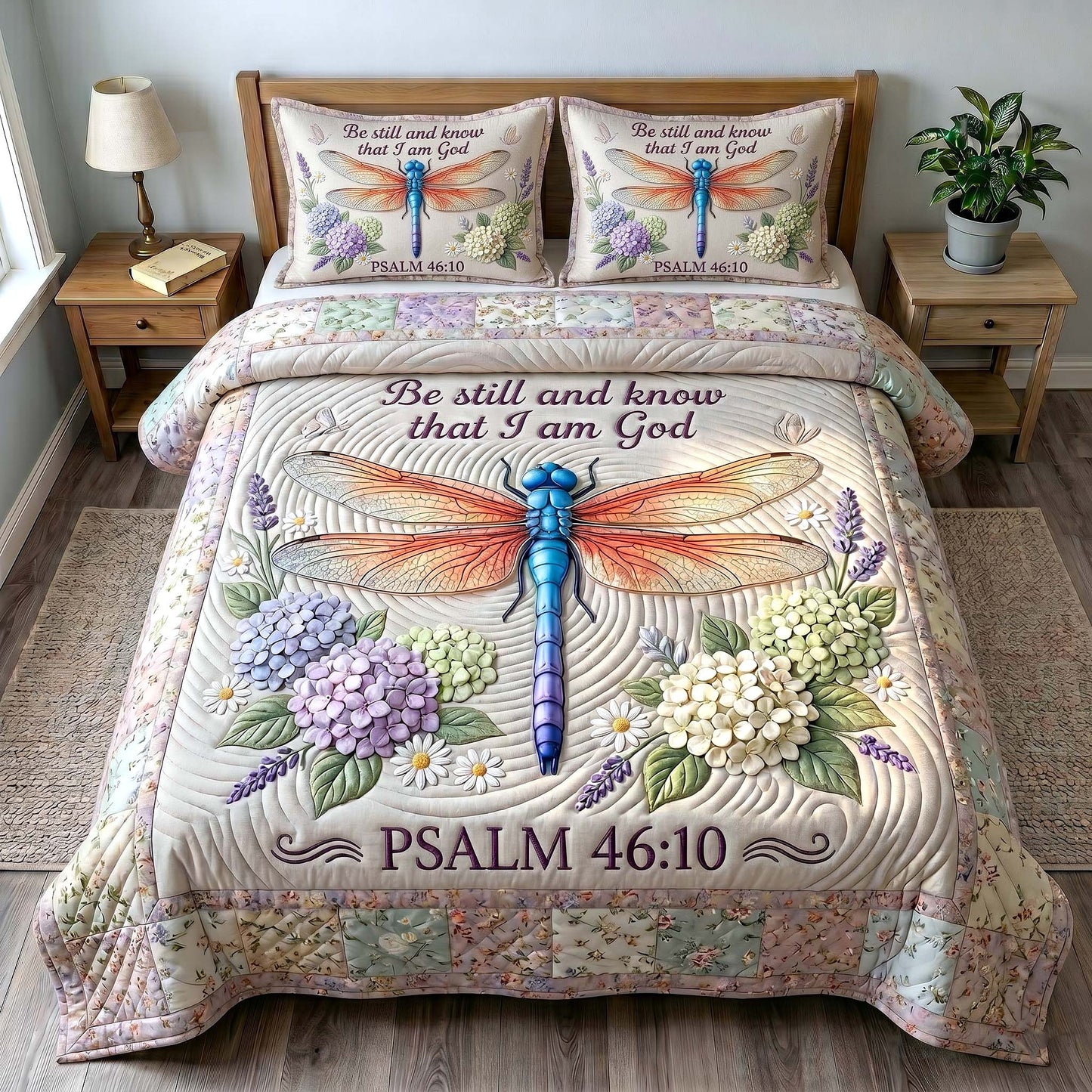Grace In Flight 3-Piece Quilted Bedding Set GFTOTP19487
