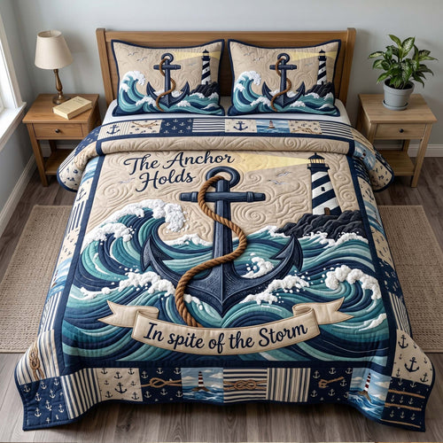 Ocean Grace 3-Piece Quilted Bedding Set GFTOTP19505