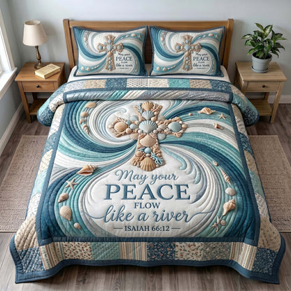 Ocean Grace 3-Piece Quilted Bedding Set GFTOTP19508