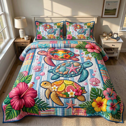 Sea Wanderer 3-Piece Quilted Bedding Set GFTOTP19628