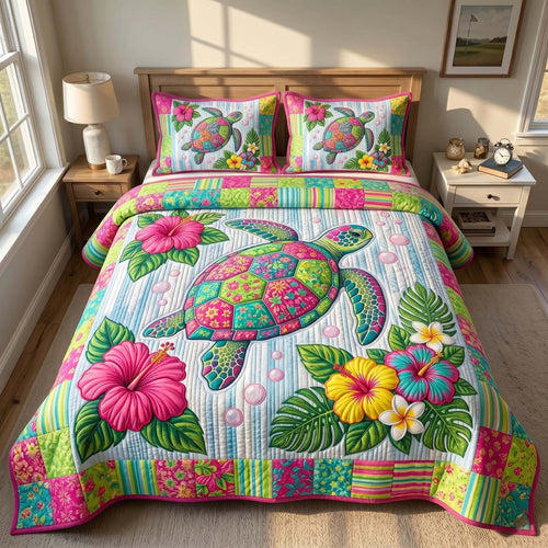 Sea Wanderer 3-Piece Quilted Bedding Set GFTOTP19629