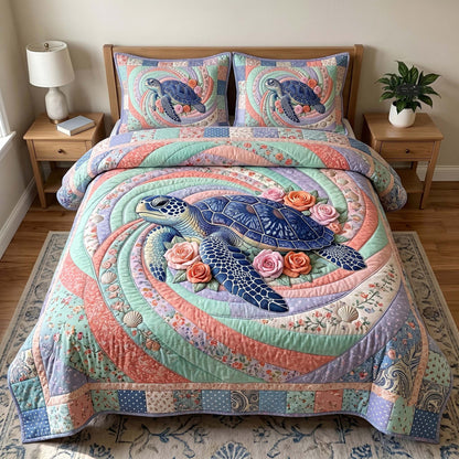 Sea Wanderer 3-Piece Quilted Bedding Set GFTOTP19630