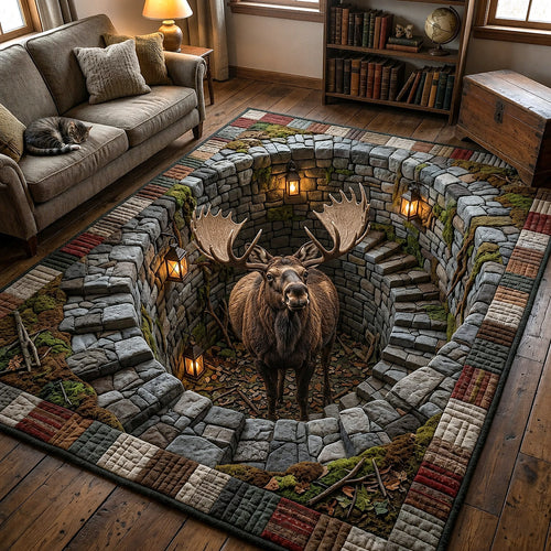 Rustic Moose Area Rug GFTOTP19647