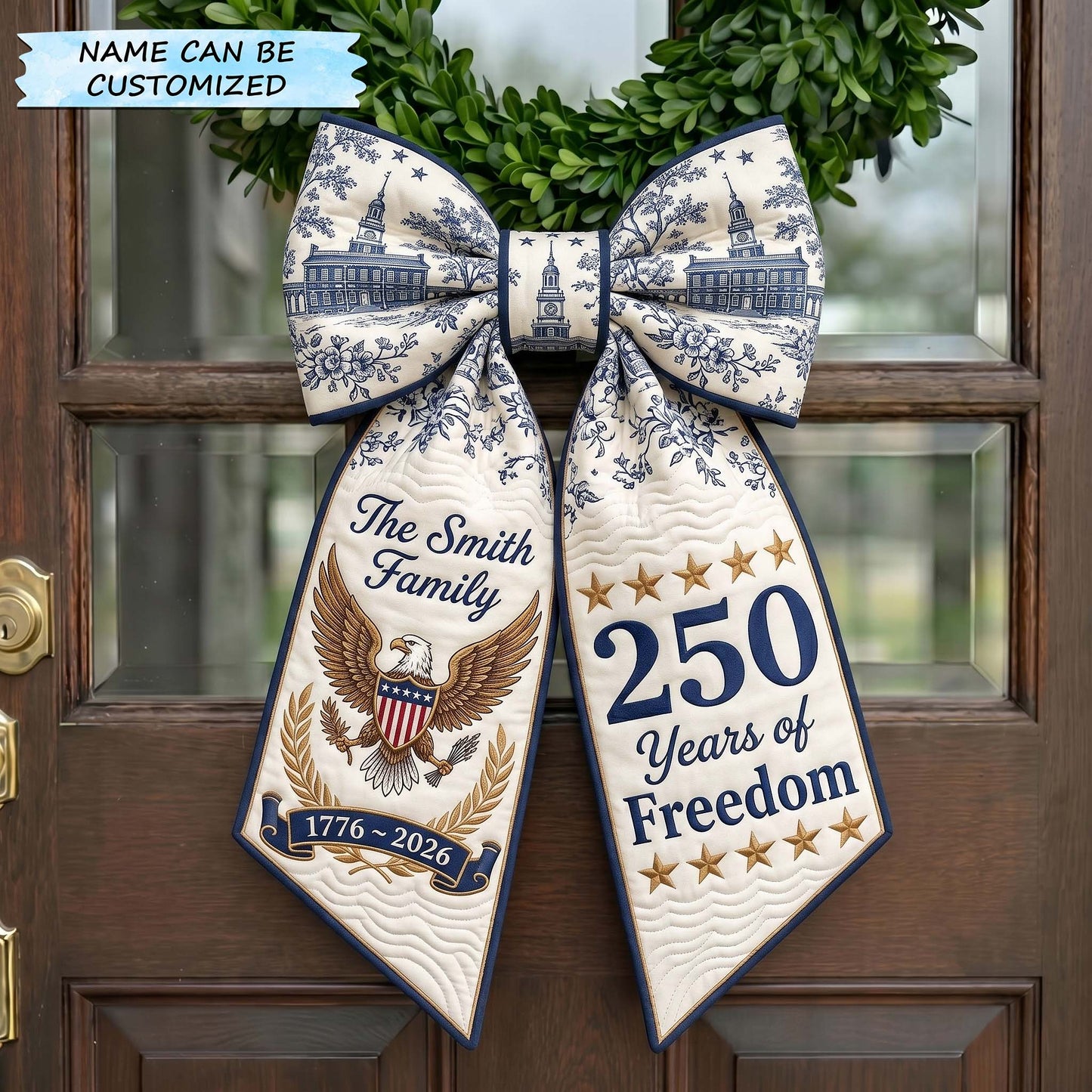Freedom Heritage Quilted Wreath Sash QTCUZ GFTOTP19654
