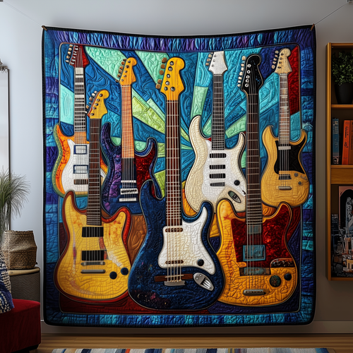 Sunshine Electric Guitar Quilted Blanket GFTOTP1969