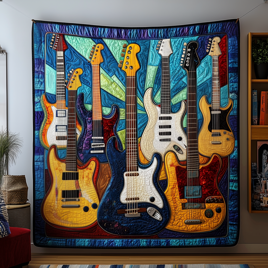 Sunshine Electric Guitar Quilted Blanket GFTOTP1969