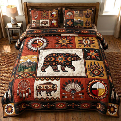 Ancestral Roots 3-Piece Quilted Bedding Set GFTOTP19705