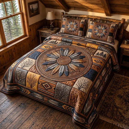 Ancestral Roots 3-Piece Quilted Bedding Set GFTOTP19710