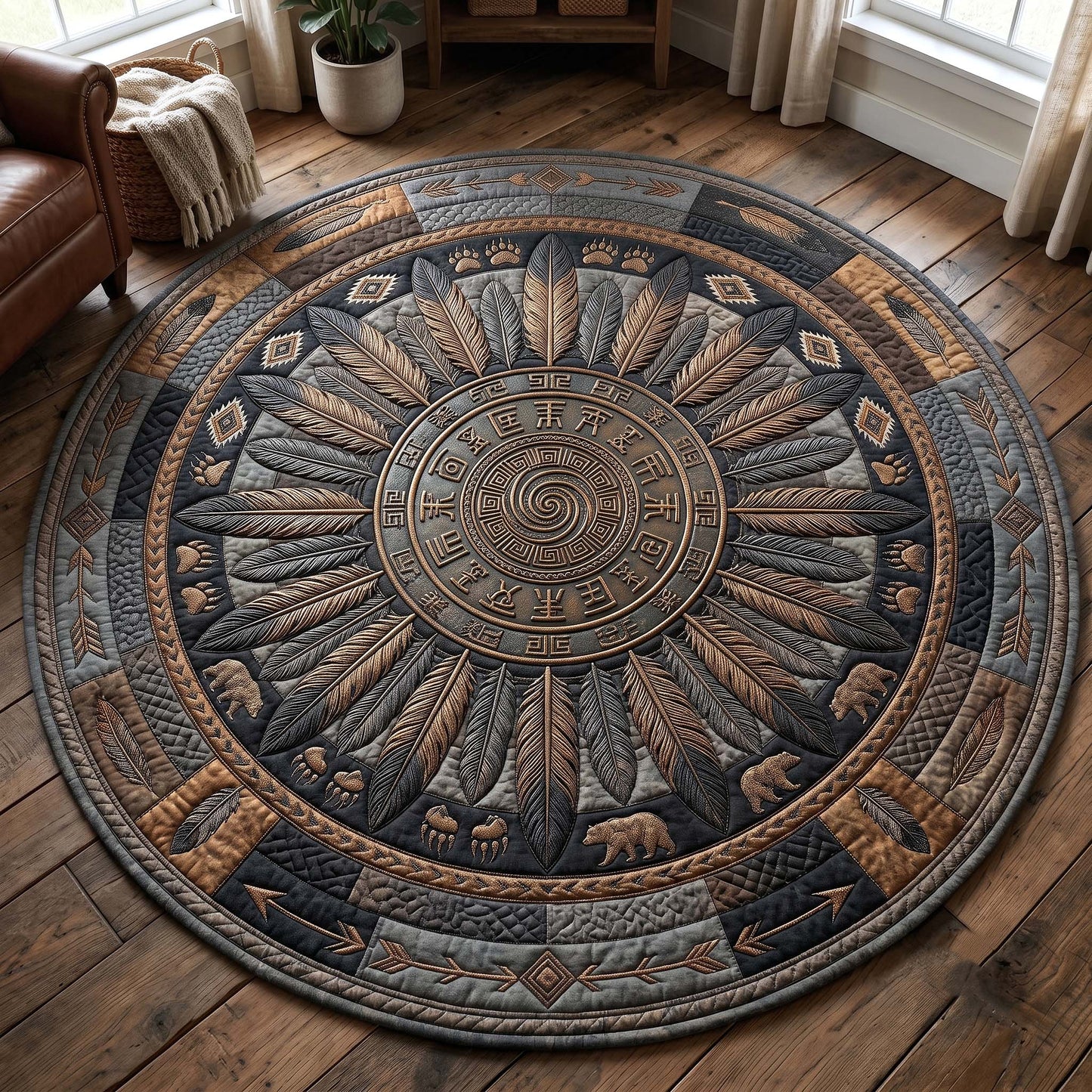 Sacred Heritage Quilted Round Mat GFTOTP19712