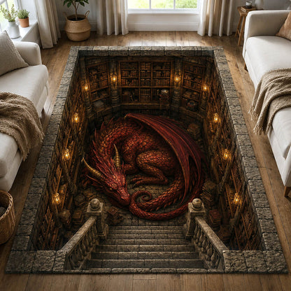 Mystic Library Guardian Area Rug GFTOTP19733