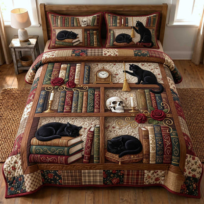 Bookish Soul 3-Piece Quilted Bedding Set GFTOTP19736