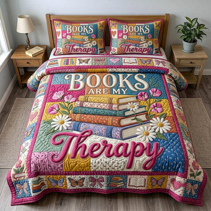 Bookish Soul 3-Piece Quilted Bedding Set GFTOTP19741