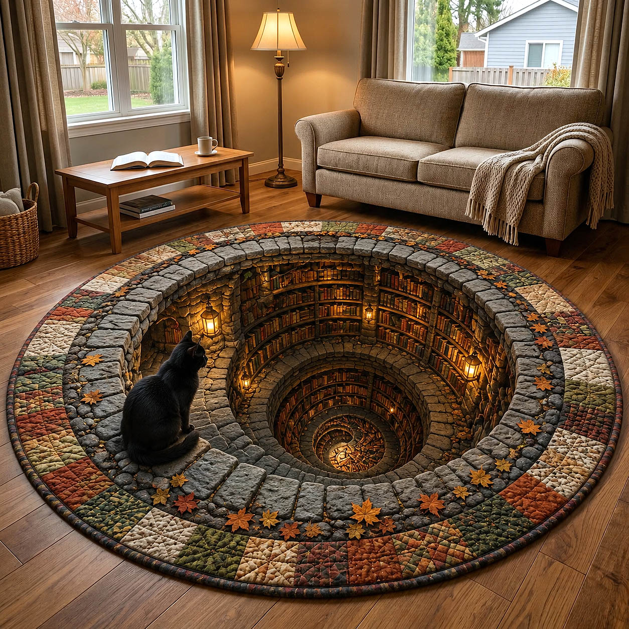 Reading Companion Quilted Round Mat GFTOTP19768
