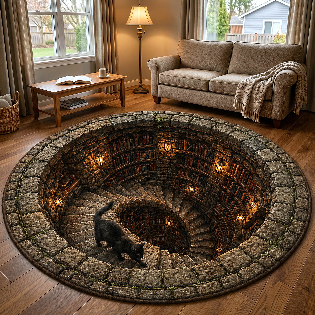 Reading Companion Quilted Round Mat GFTOTP19770