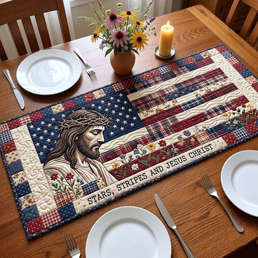 Faith And Freedom Quilted Table Runner GFTOTP19771
