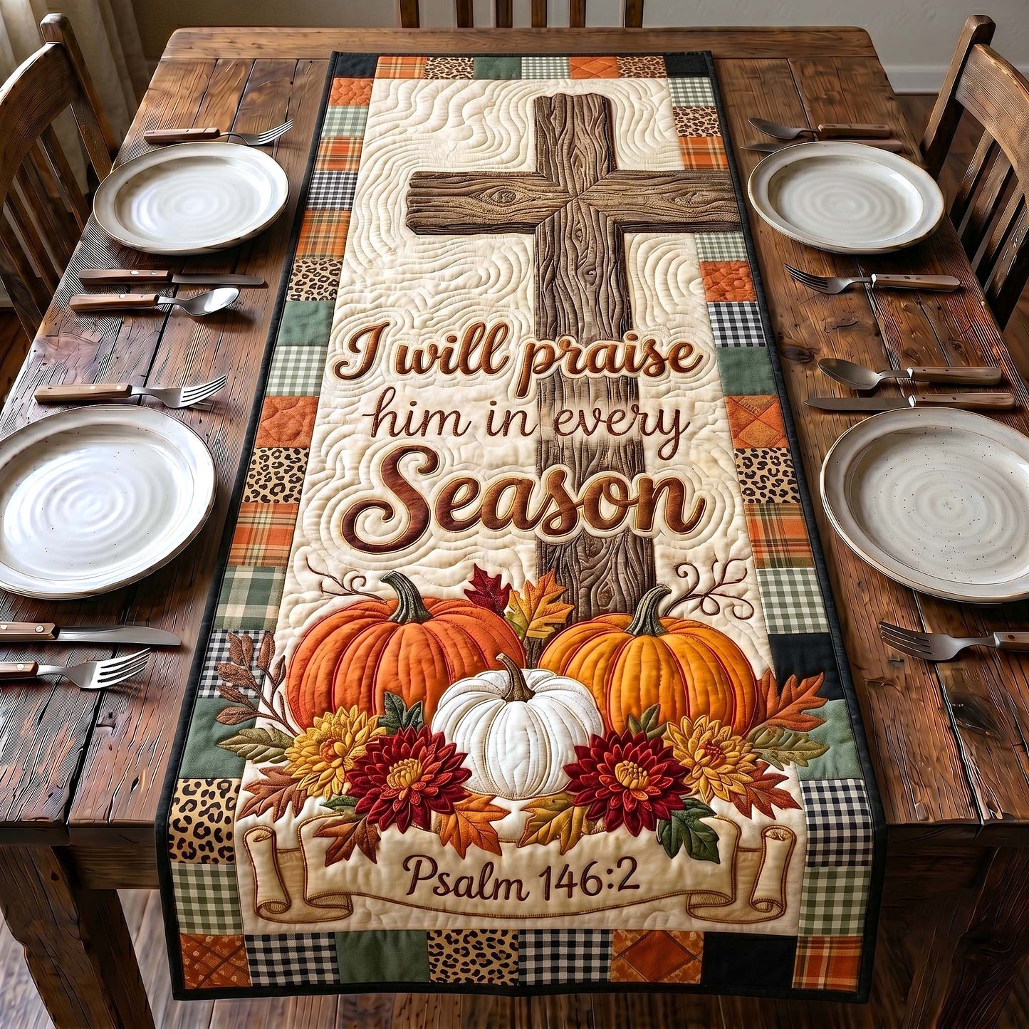 Autumn Blessings Quilted Table Runner GFTOTP19777