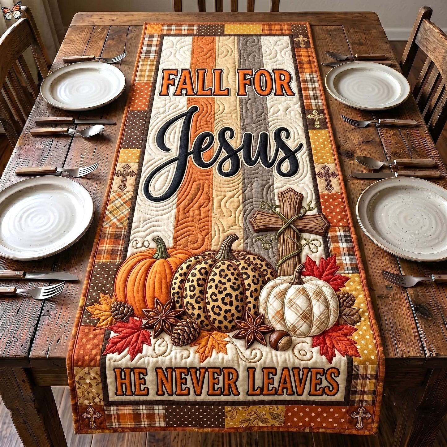 Autumn Blessings Quilted Table Runner GFTOTP19782