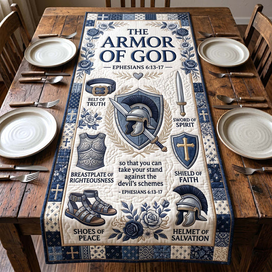 Full Armor Of God Quilted Table Runner GFTOTP19785