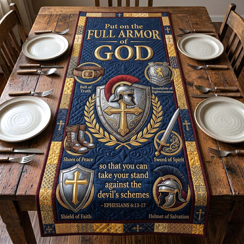 Full Armor Of God Quilted Table Runner GFTOTP19787