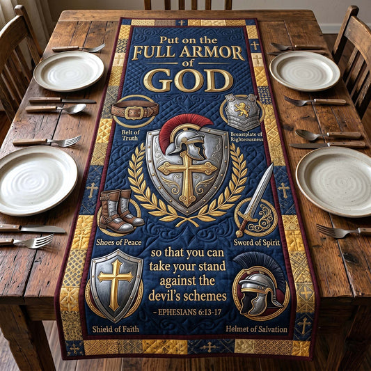 Full Armor Of God Quilted Table Runner GFTOTP19787